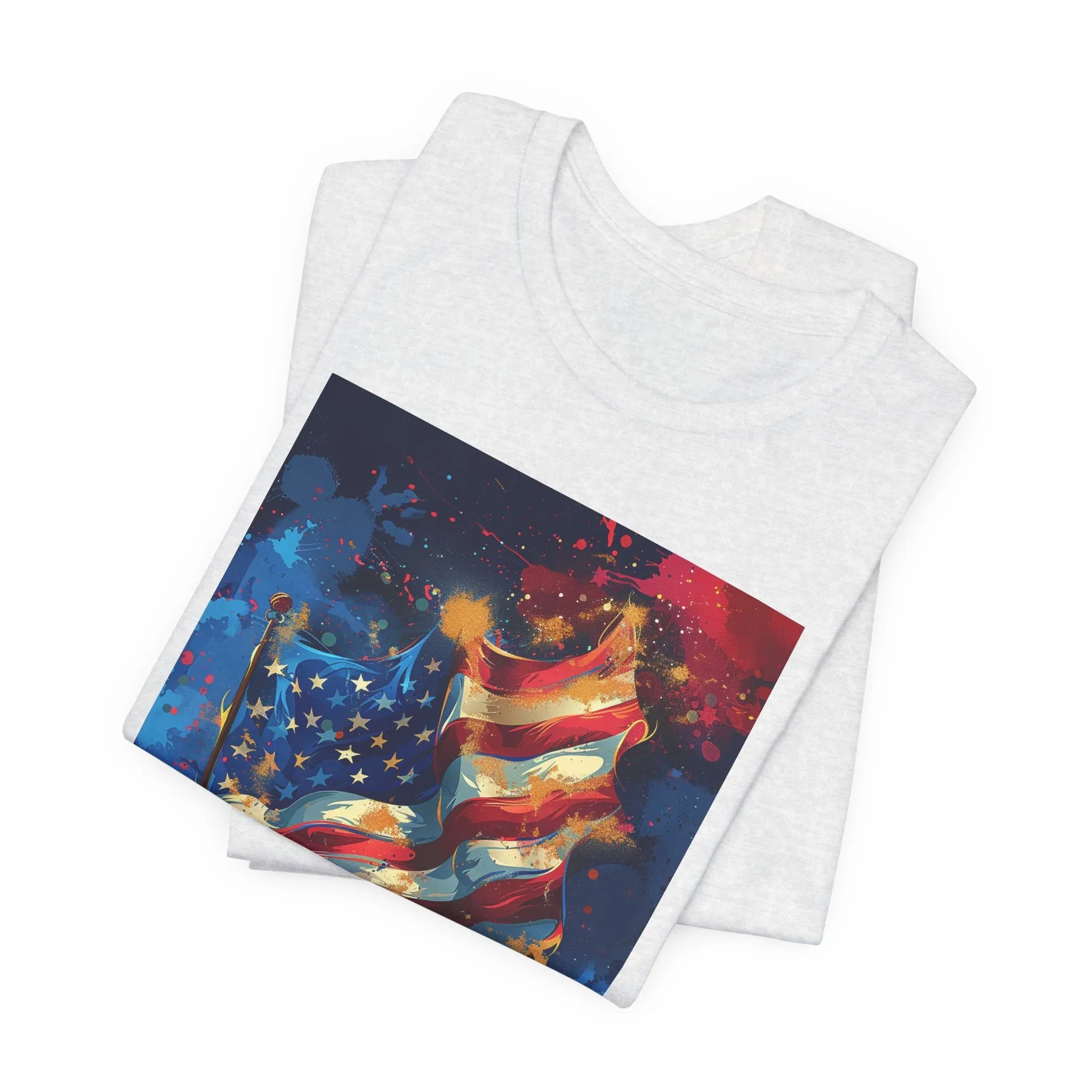 Patriotic Freedom Tee, Unisex Jersey Short Sleeve Tee, American Flag Shirt, Fourth of July Apparel, Independence Day Outfit, Gift for [...] - 250 USA Celebration