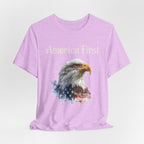 America First Eagle T-Shirt – Patriotic Bald Eagle Tee