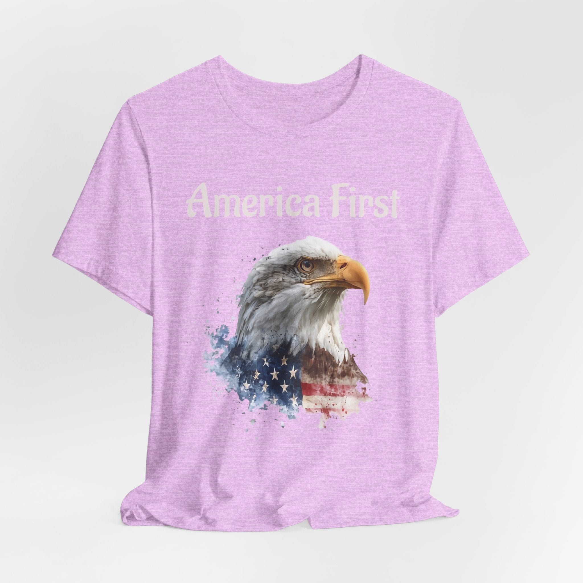 America First Eagle T-Shirt – Patriotic Bald Eagle Tee