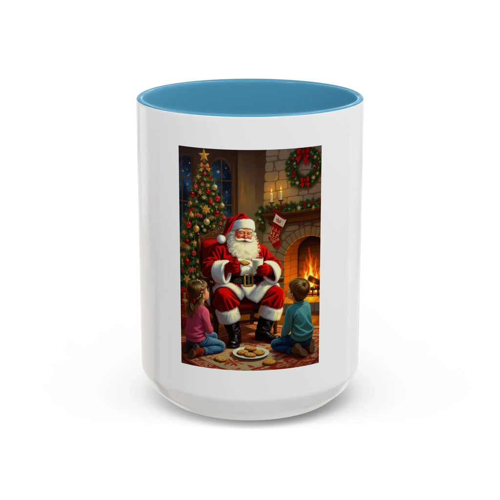 Christmas Santa Coffee Mug, Festive Drinkware for Holiday Cheer, Xmas Gift for Coffee Lovers, Cozy Winter Mug, Santa's Storytime - 250 USA Celebration