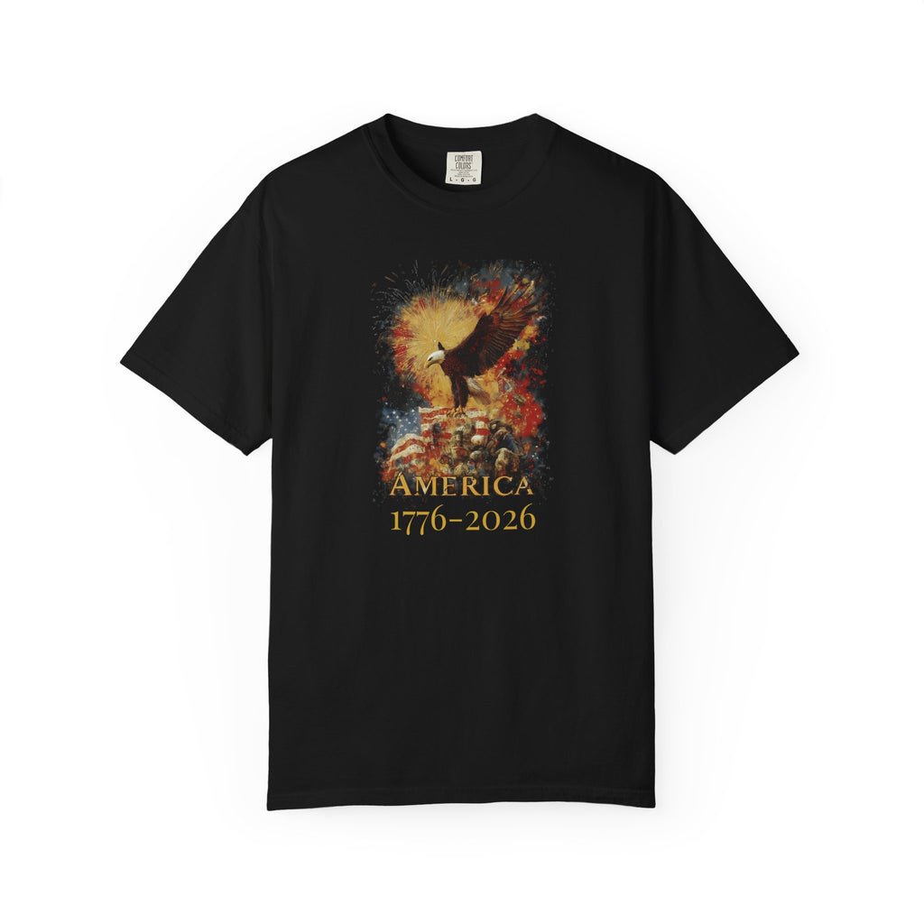 Patriotic Eagle T-Shirt America 1776-2026 Independence Tee