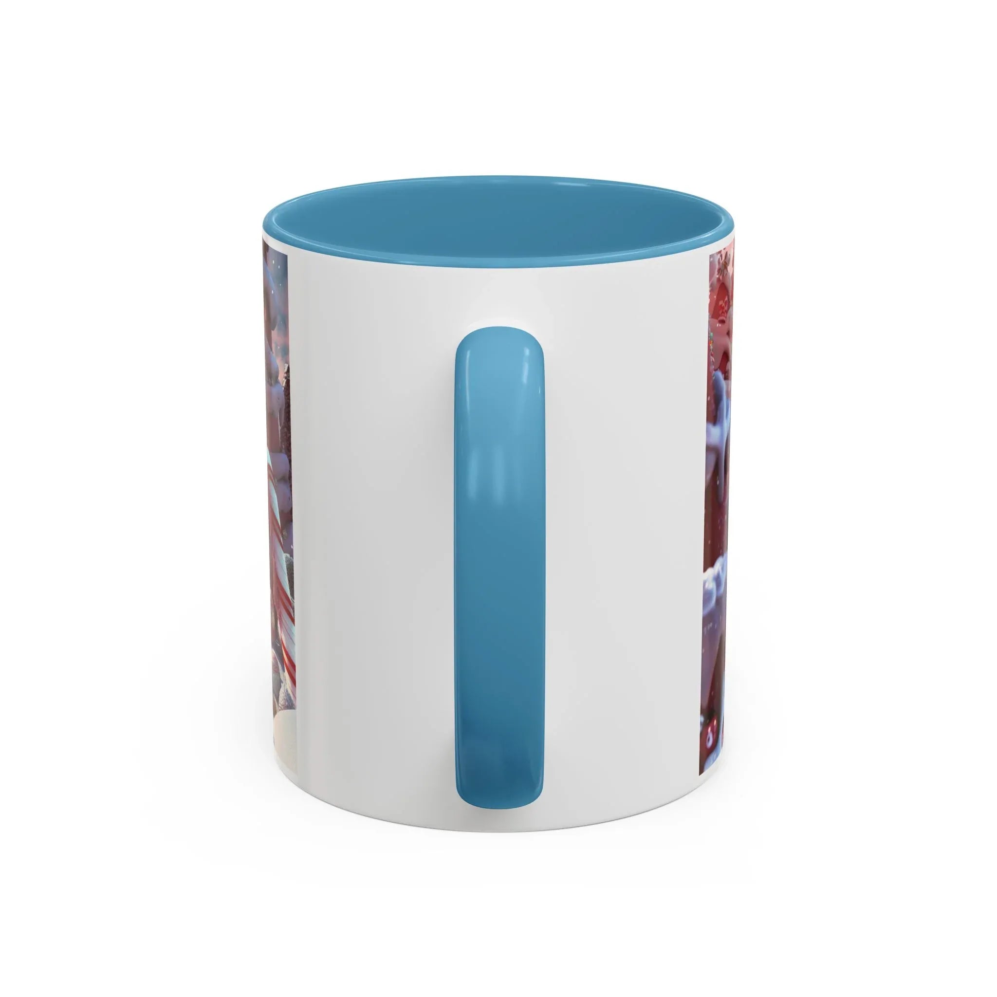 Coffee Mug, Festive Santa in Candy Wonderland, 11oz, 15oz, Tim Burton Style, Whimsical Holiday Cup, Christmas Gift, Hot Cocoa Mug - 250 USA Celebration