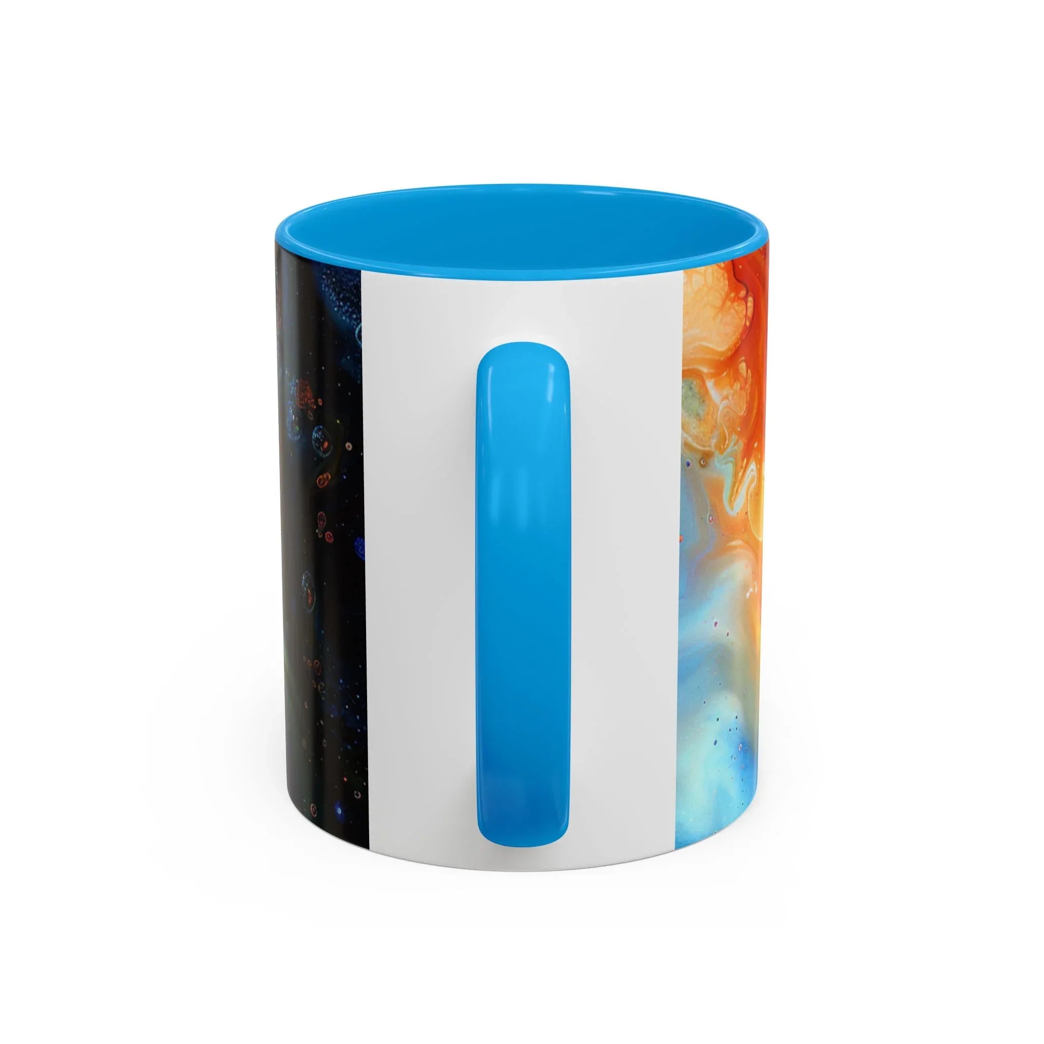 Colorful Mugs (11oz, 15oz) Intense abstract oil splat- coffee cup - 250 USA Celebration