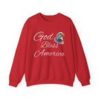 God Bless America eagle graphic Sweatshirt | patriotic USA flag-inspired design - 250 USA Celebration