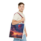 Romantic Heart Tote Bag, Date Nights, Valentine's Day, Travel, Valentine's Day Women's Merchandise, Cute Love Apparel, Valentine's Gifts, - 250 USA Celebration