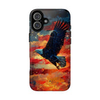 Eagle Flag Magnetic Phone Case, Patriotic iPhone Cover, Tough Cell Phone Cases, Gift for Veterans, Independence Day Accessories - 250 USA Celebration