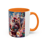 Festive Santa in Candy Wonderland mug | Holiday Christmas ceramic mug - 250 USA Celebration