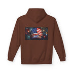 USA 250 Patriotic Hoodie with American Flag & Fireworks