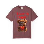 Cute French Bulldog Puppy Holding Red Heart T-shirt | Dog Lover Cartoon - 250 USA Celebration