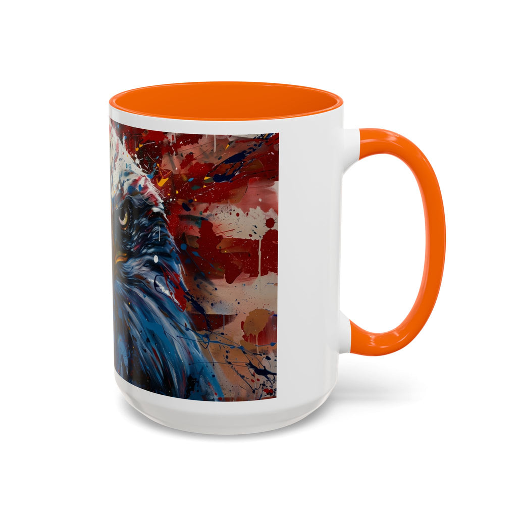 Patriotic Eagle Coffee Mug - Bold American Bald Eagle Art (11/15oz)