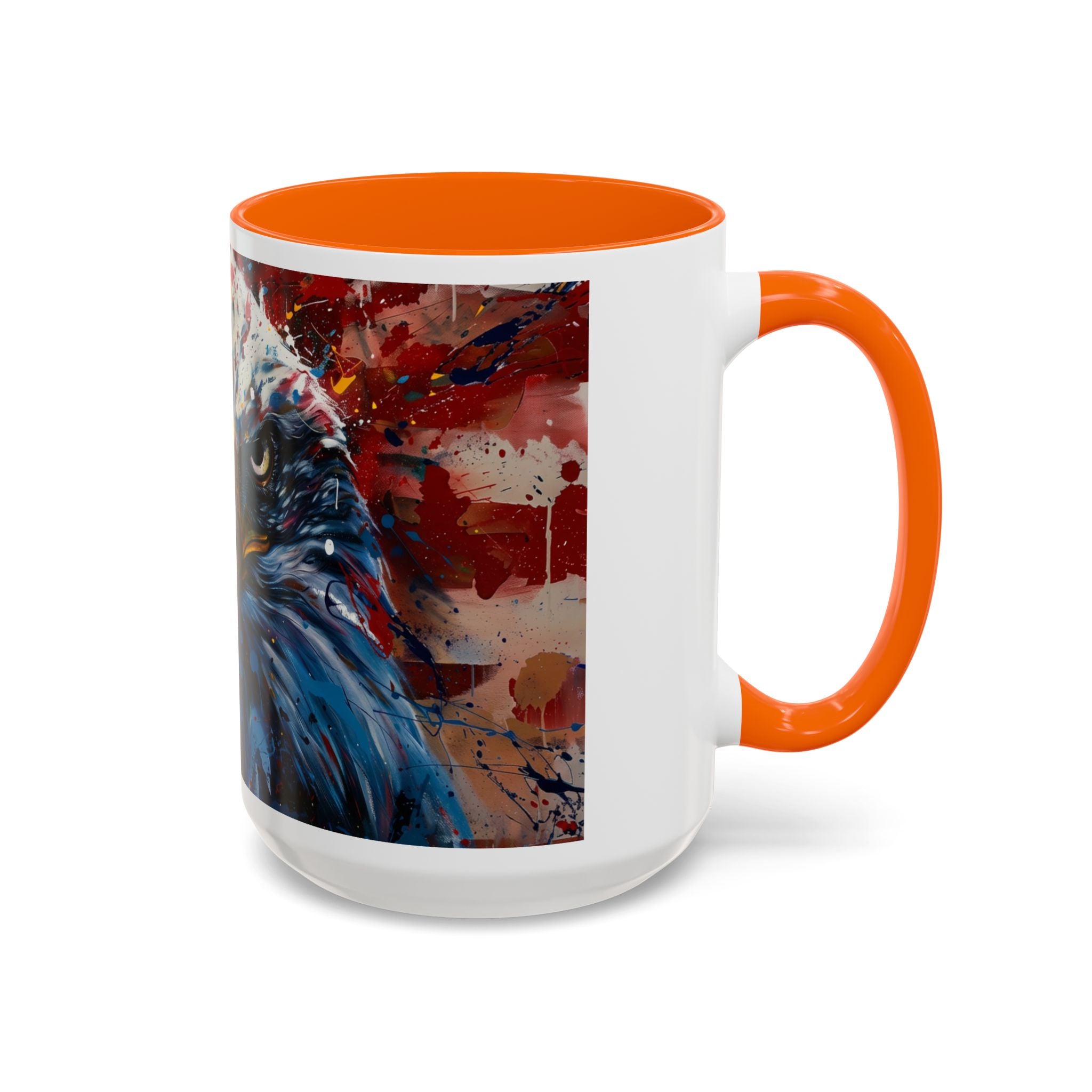 Patriotic Eagle Coffee Mug - Bold American Bald Eagle Art (11/15oz)
