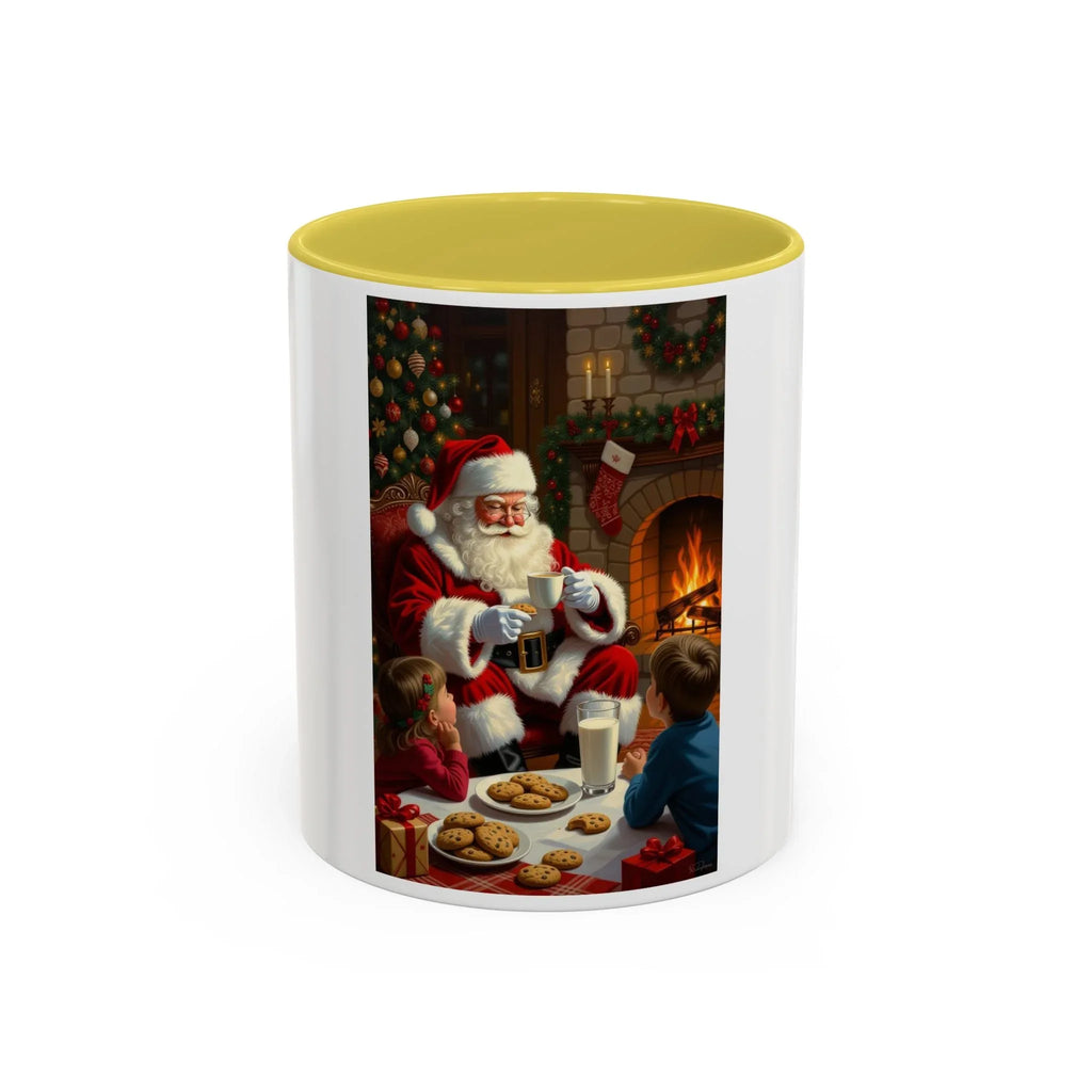 Christmas Santa Mug, Holiday Coffee Mug, Festive Drinkware, Cute Santa Cup, Winter Decor, Gift for Kids - 250 USA Celebration