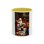 Christmas Santa Mug, Holiday Coffee Mug, Festive Drinkware, Cute Santa Cup, Winter Decor, Gift for Kids - 250 USA Celebration