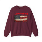 Patriotic American Crewneck Sweatshirt, USA Graphic Tees, Flag T-Shirts, Independence Apparel, Funny Patriotic Shirts, Custom American Tees - 250 USA Celebration