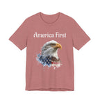 America First Eagle T-Shirt – Patriotic Bald Eagle Tee