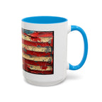 Colorful Mugs (11oz, 15oz), American Flag, Patriotic Flag coffee cup