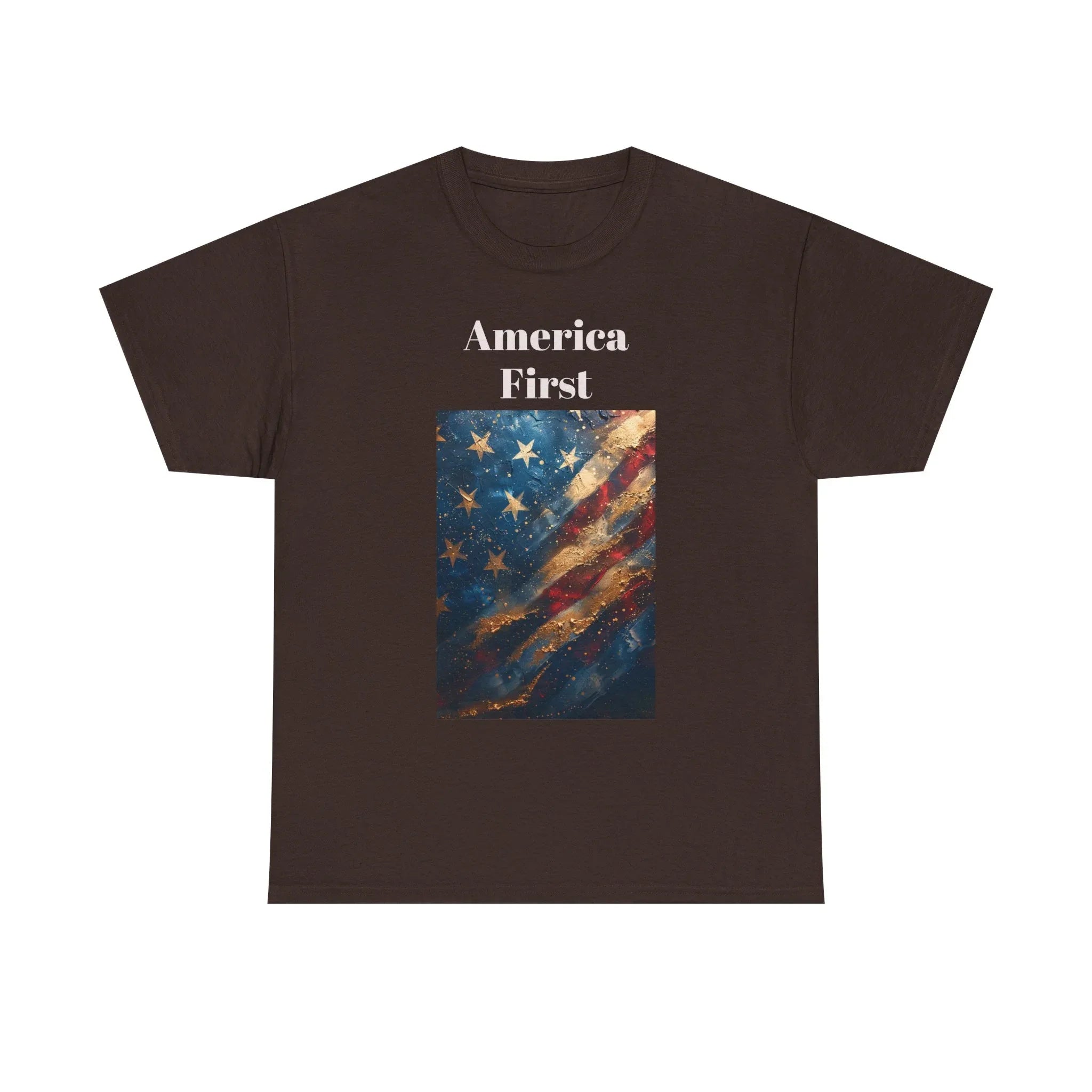 Vintage American Flag Tee, Patriotic Apparel, Independence Day Shirt, Unisex Cotton T-Shirt, Memorial Day Gift, America First Design - 250 USA Celebration