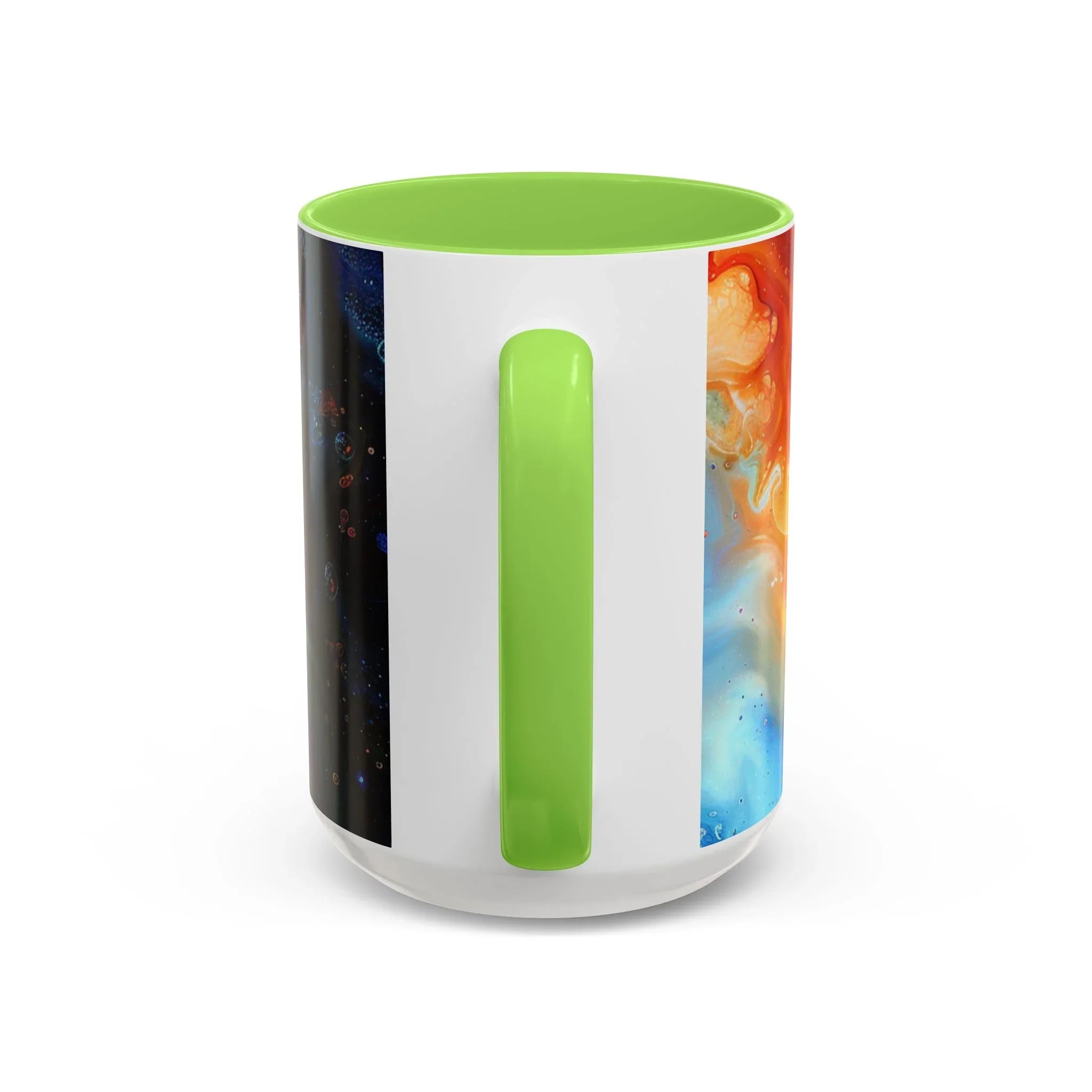 Colorful Mugs (11oz, 15oz) Intense abstract oil splat- coffee cup - 250 USA Celebration