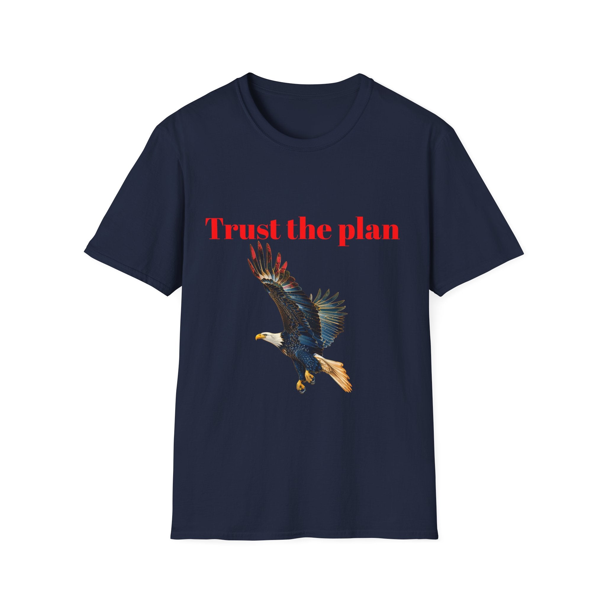 Trust the Plan eagle T-Shirt | Flying Bald Eagle graphic tee