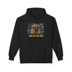 Patriotic Eagle Hoodie — American Flag Bald Eagle with "1776 - 2026" Back Print