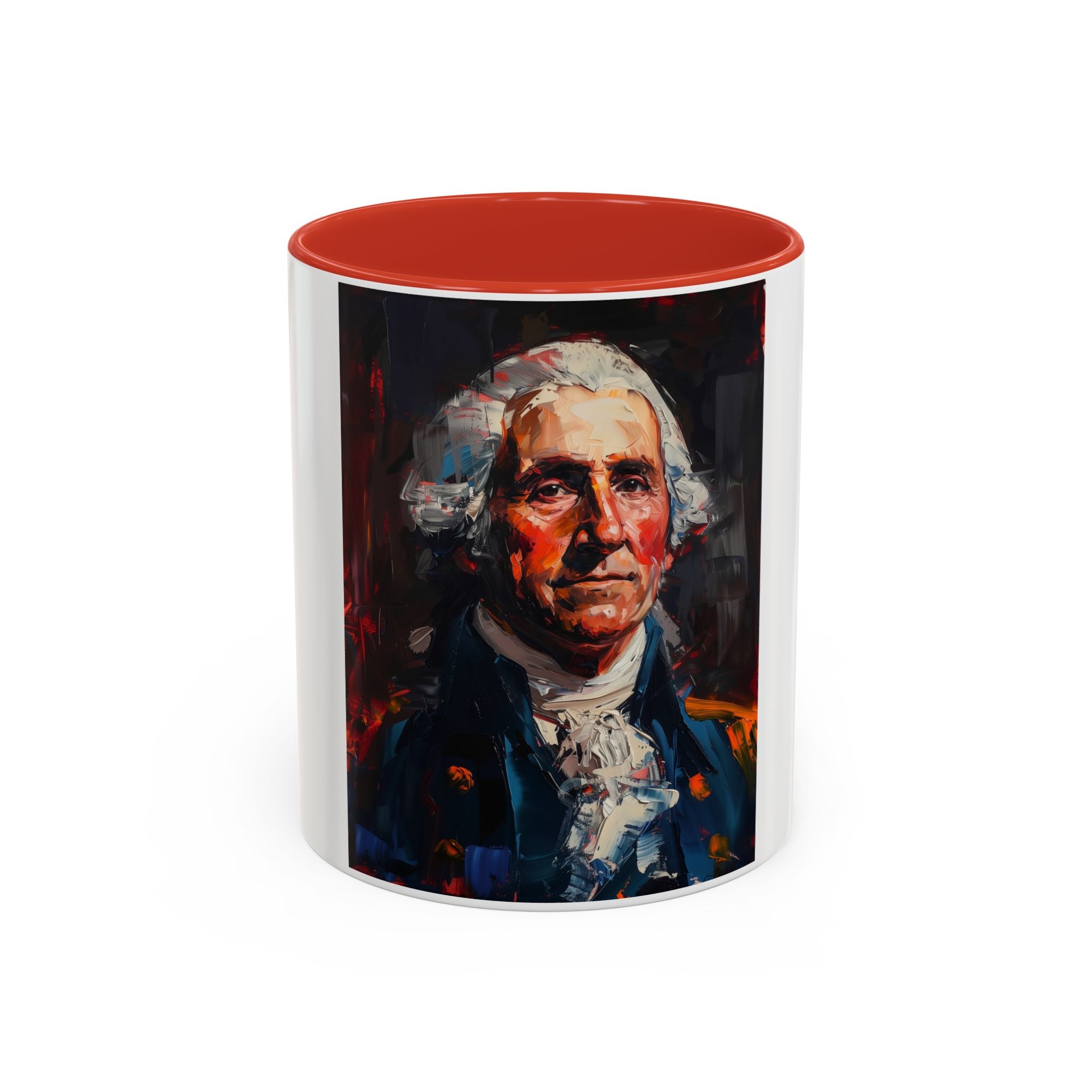 George Washington Historical Portrait Coffee Mug — Patriotic Vintage-Style Art