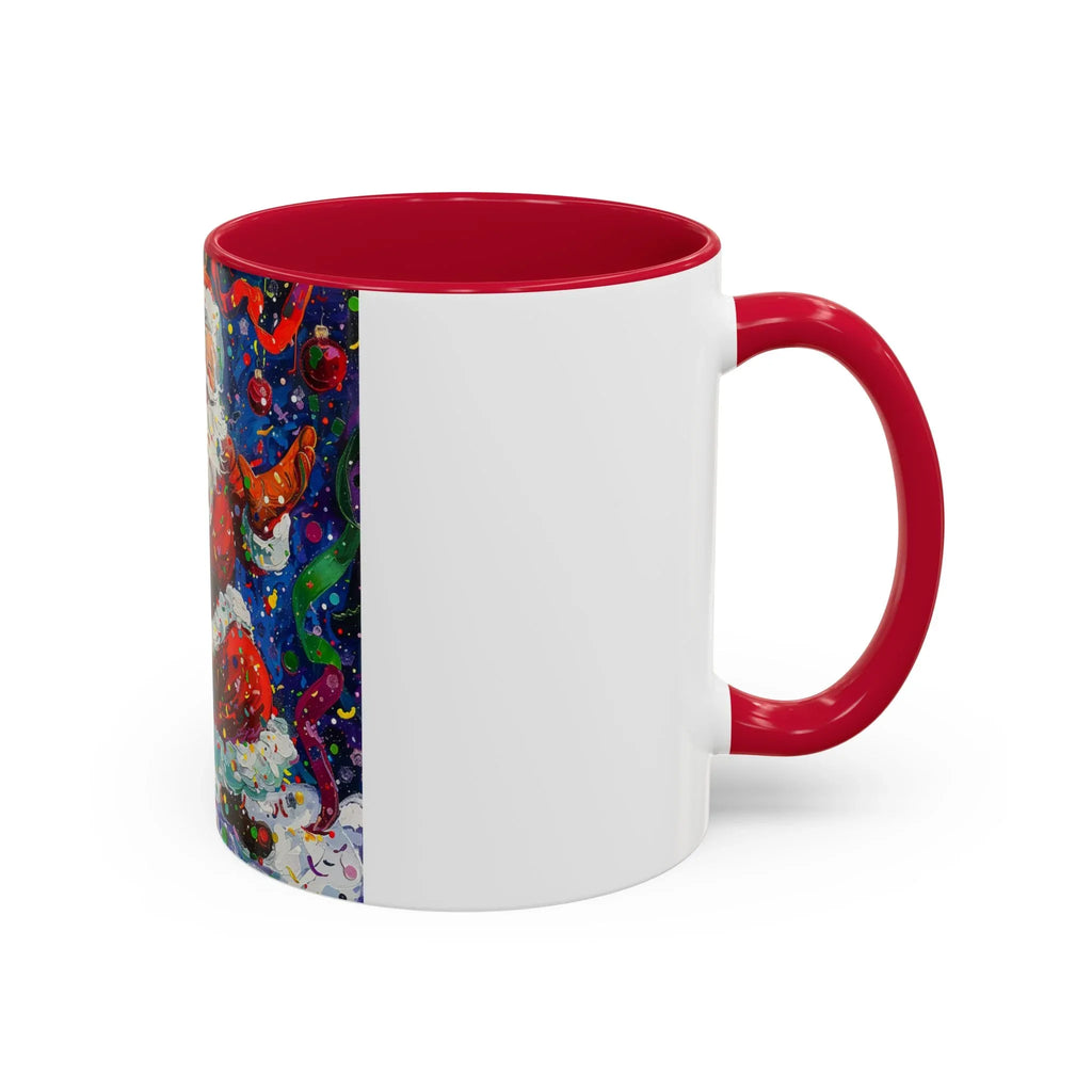 Colorful Mugs (11oz, 15oz) Santa Claus Coffee Cup, Santa Claus Coffee Mug - 250 USA Celebration