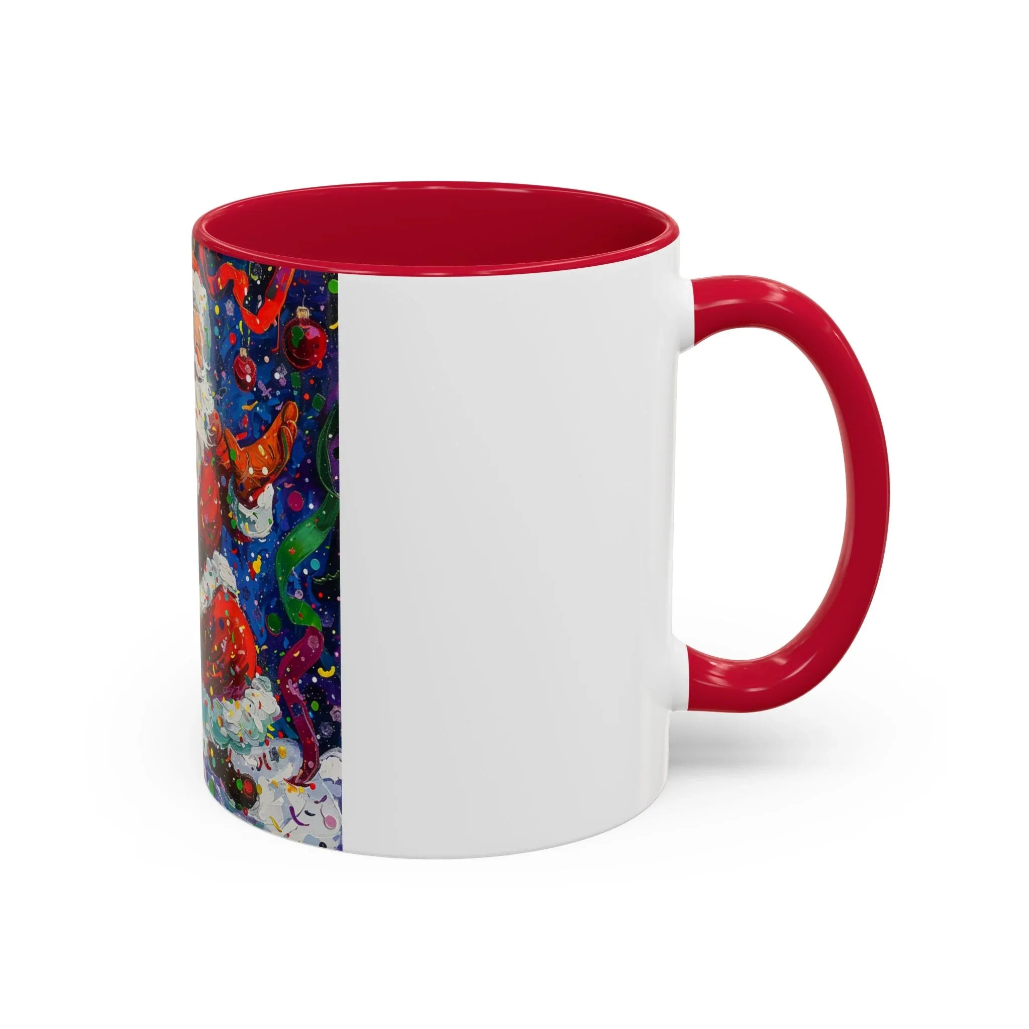 Colorful Mugs (11oz, 15oz) Santa Claus Coffee Cup, Santa Claus Coffee Mug - 250 USA Celebration