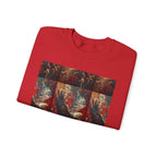 God Bless America Eagle Artwork crewneck sweatshirt | Patriotic eagle collage - 250 USA Celebration