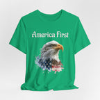 America First Eagle T-Shirt – Patriotic Bald Eagle Tee