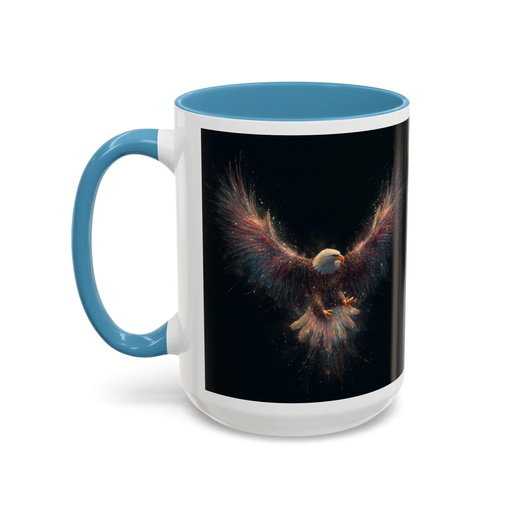 Fiery Flying Eagle Mug | Accent Coffee Mug 11oz 15oz - 250 USA Celebration