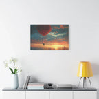 Romantic Canvas Wall Art, Love, Heart Balloon Art, Gift for Couples, Valentines Wall Decor, Valentine's Day Women's Merchandise, Valentines - 250 USA Celebration