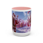 Festive Santa Candy Wonderland Mug | Holiday Santa Claus Candy Cane Forest - 250 USA Celebration