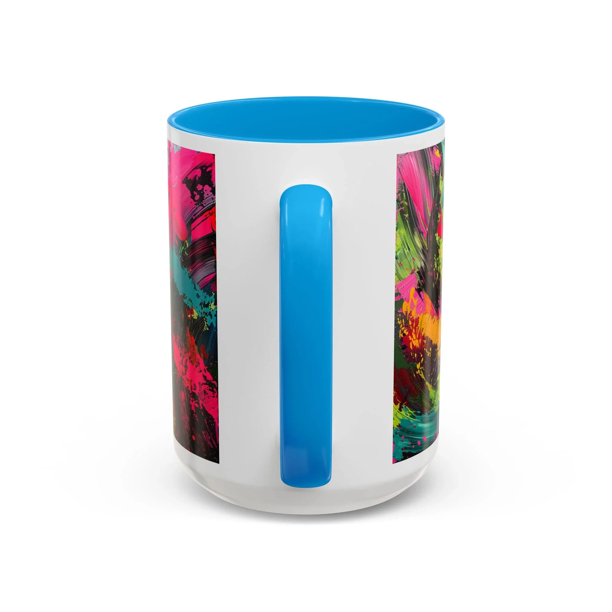 Abstract Colorful Brushstroke Mug | 11oz 15oz Ceramic - 250 USA Celebration