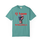 Q Anon Fist T-shirt | WWG1WGA Print - 250 USA Celebration