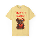 Cute French Bulldog Puppy Holding Red Heart T-shirt | Dog Lover Cartoon - 250 USA Celebration