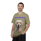 I Love My Dog Labrador Portrait T-shirt | Dog Lover Tee - 250 USA Celebration
