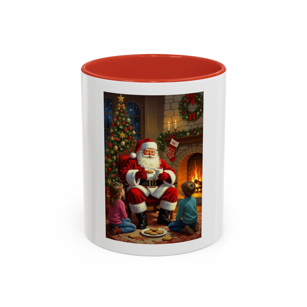 Christmas Santa Coffee Mug, Festive Drinkware for Holiday Cheer, Xmas Gift for Coffee Lovers, Cozy Winter Mug, Santa's Storytime - 250 USA Celebration