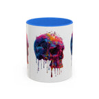 Psychedelic Third Eye Mug | Glowing Mushrooms, Melting Doves, Neon Lava Art - 250 USA Celebration