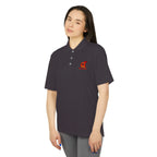 Q-Anon Crest Polo | Performance Polo Shirt - 250 USA Celebration