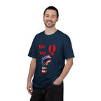 We Are Q fist American flag T-Shirt | QAnon political design - 250 USA Celebration