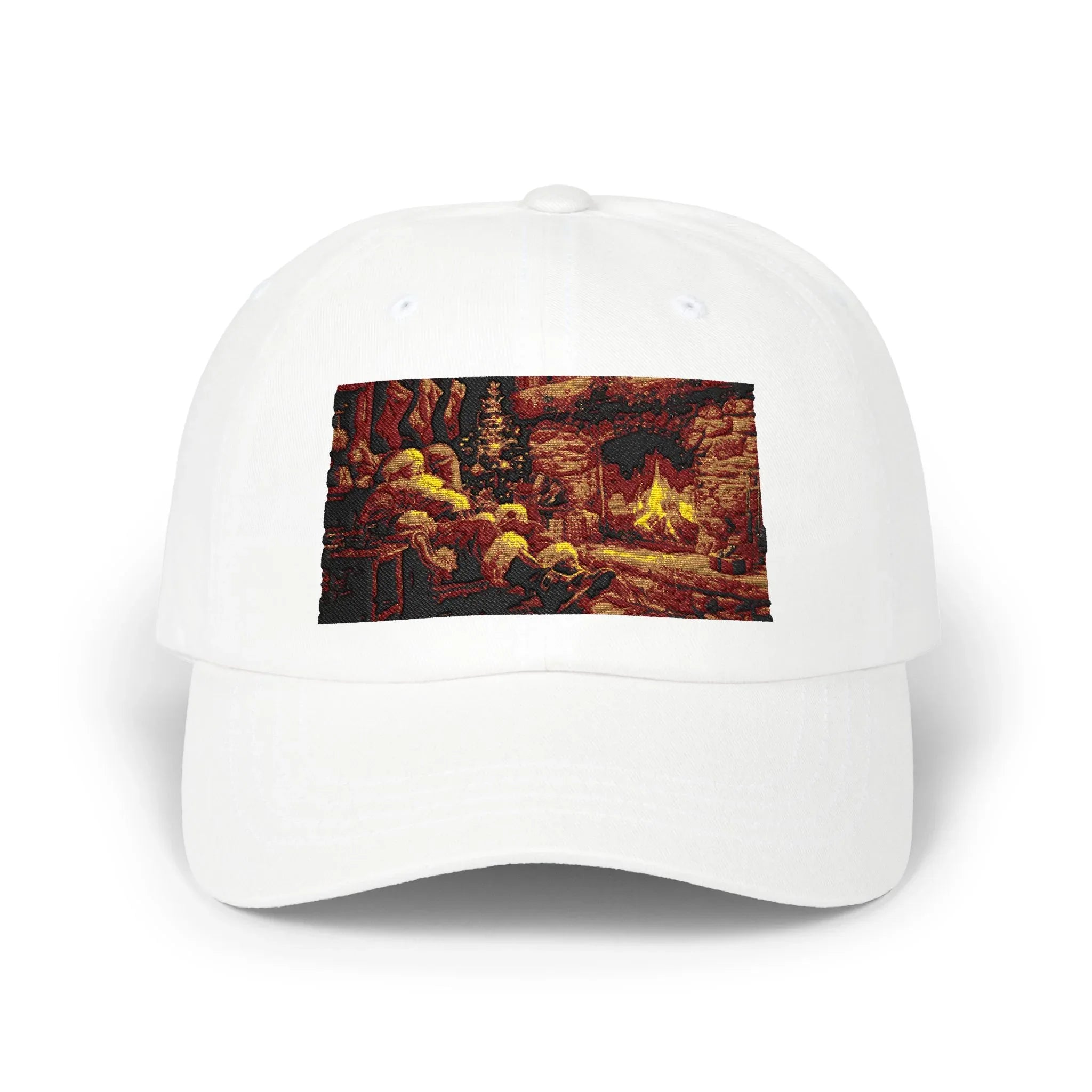 Cap, Santa Claus Christmas Hat, Winter Holiday Baseball Cap, Festive Santa Beanie, Classic Dad Cap - 250 USA Celebration