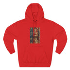 Artistic Fleece Hoodie with American Flag Design | Cozy and Trendy, Ideal for Casual Wear, Gifts, Festivals, and Seasonal Celebrations