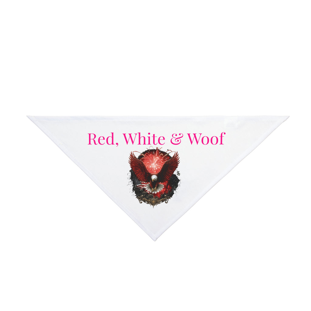 Pet Bandana — "Red, White & Woof" Patriotic Dog Bandana