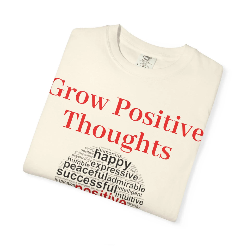 Grow Positive Thoughts T-shirt | Positive Word Cloud Mental Health Tee - 250 USA Celebration