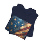 Patriotic Short Sleeve Tee, Unisex Casual Wear, Fourth of July Shirt, Independence Day Gift, Amercan Flag T-Shirt - 250 USA Celebration
