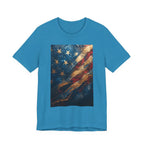 Patriotic Short Sleeve Tee, Unisex Casual Wear, Fourth of July Shirt, Independence Day Gift, Amercan Flag T-Shirt - 250 USA Celebration