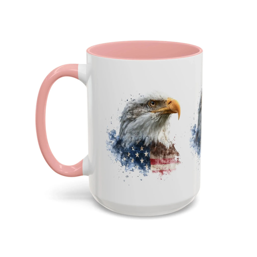 American Flag Bald Eagle Mug | Accent Coffee Mug - 250 USA Celebration