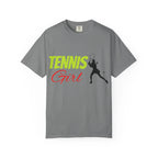 Tennis Girl T-shirt | Tennis Player Silhouette, Sporty Graphic Tee - 250 USA Celebration