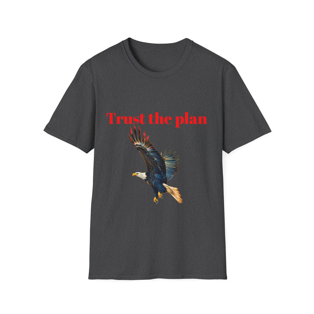 Trust the Plan eagle T-Shirt | Flying Bald Eagle graphic tee