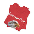 America First Eagle T-Shirt – Patriotic Bald Eagle Tee